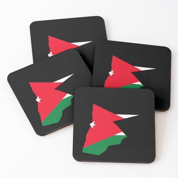 Item preview, Flag Map of Jordan designed and sold by DreamBrushy.