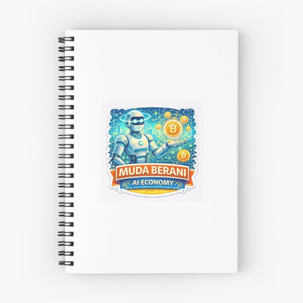Item preview, Muda Berani AI Economy – Future Tech & Digital Money Sticker | AI, Crypto & Young Entrepreneur Mindset designed and sold by Wander Pop Studio.