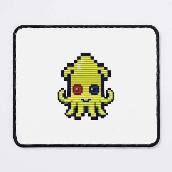 Item preview, Yellow Minty Pixel Squid - Retro Scanline Art designed and sold by Seth Lazar.