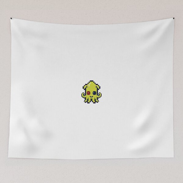 Item preview, Yellow Minty Pixel Squid - Retro Scanline Art designed and sold by Seth Lazar.