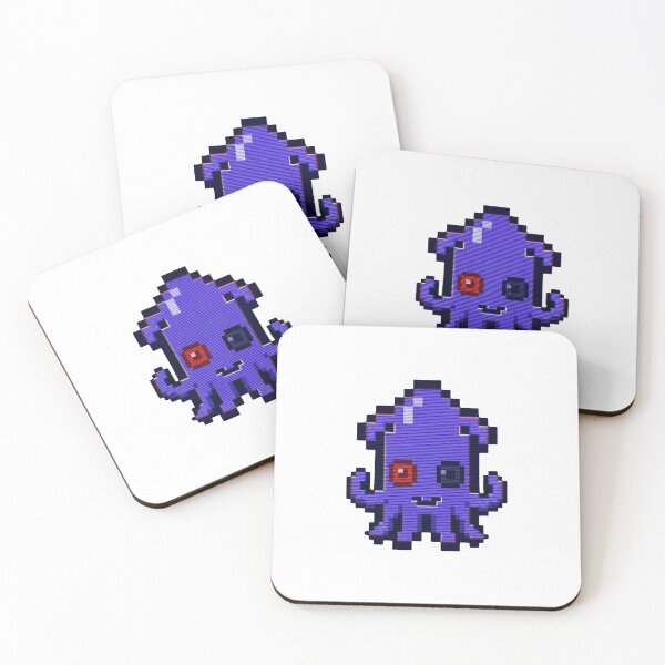 Item preview, Indigo Minty Pixel Squid - Retro Scanline Art designed and sold by Seth Lazar.