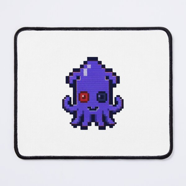 Item preview, Indigo Minty Pixel Squid - Retro Scanline Art designed and sold by Seth Lazar.