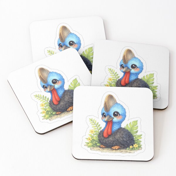 Item preview, Cute Cassowary Chick – Whimsical Tropical Bird Art designed and sold by BirdsRbeautiful.