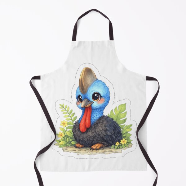 Item preview, Cute Cassowary Chick – Whimsical Tropical Bird Art designed and sold by BirdsRbeautiful.