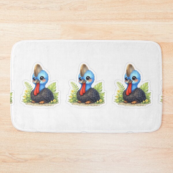 Item preview, Cute Cassowary Chick – Whimsical Tropical Bird Art designed and sold by BirdsRbeautiful.