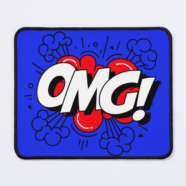 Item preview, OMG Comic Pop Art Sticker | Funny Expression Design designed and sold by Tiatooty.
