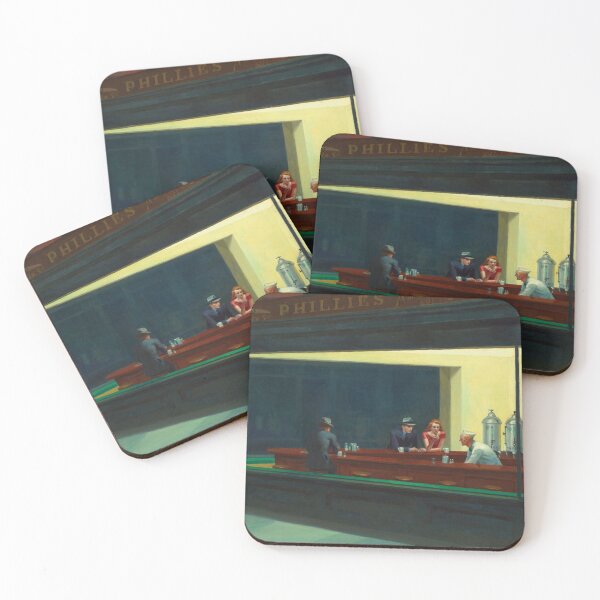 Item preview, Nighthawks, by Edward Hopper 1942. designed and sold by Historical Paintings.
