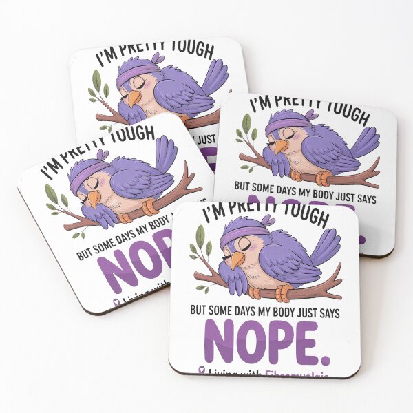 Item preview, I'm Pretty Tough But Some Days My Body Says Fibromyalgia designed and sold by TheRetroStyle.