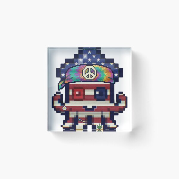 Item preview, Hippy Minty - Pixel Squid Peace & Love Scanline Art designed and sold by Seth Lazar.