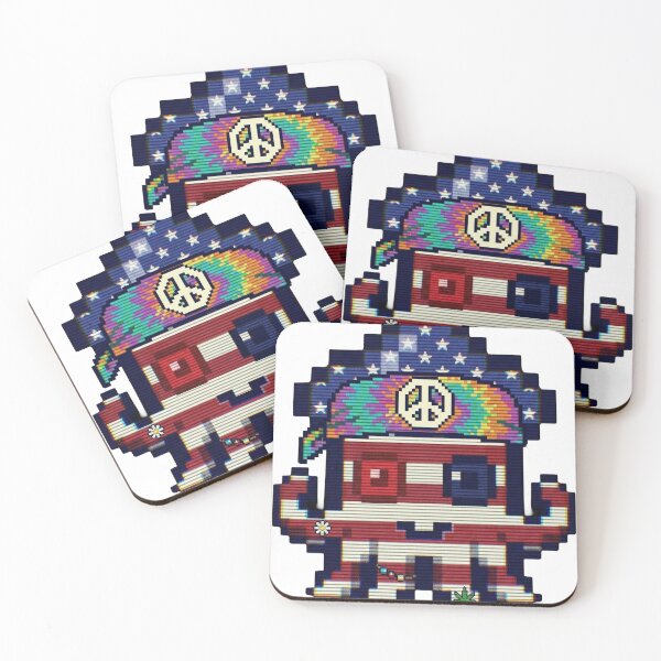Item preview, Hippy Minty - Pixel Squid Peace & Love Scanline Art designed and sold by Seth Lazar.