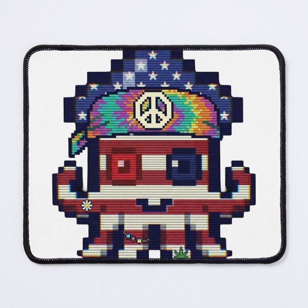 Item preview, Hippy Minty - Pixel Squid Peace & Love Scanline Art designed and sold by Seth Lazar.