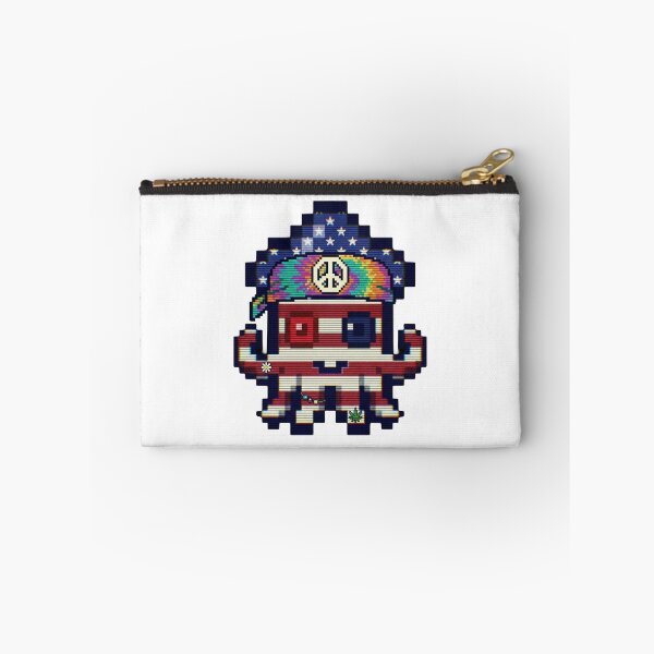 Item preview, Hippy Minty - Pixel Squid Peace & Love Scanline Art designed and sold by Seth Lazar.