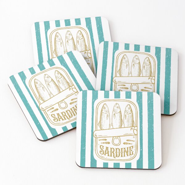 Item preview, Retro Sardine Cute Coastal Aesthetic Summer Fishing designed and sold by YalenArt.