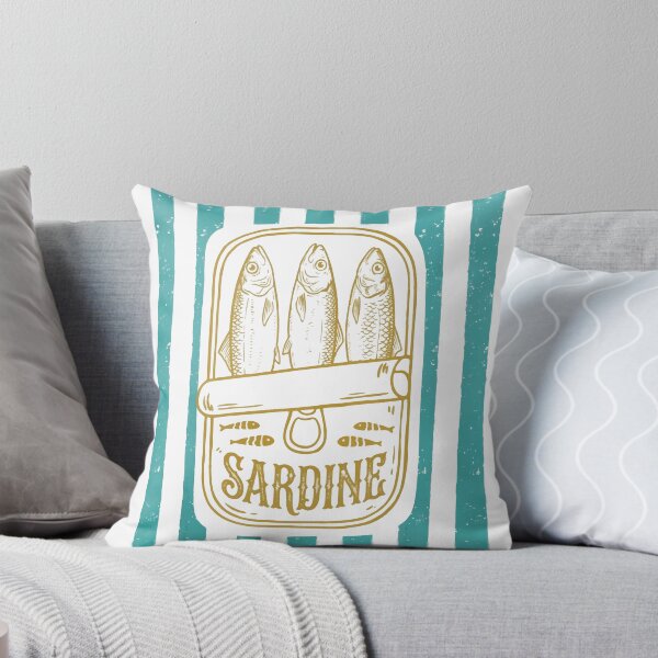 Item preview, Retro Sardine Cute Coastal Aesthetic Summer Fishing designed and sold by YalenArt.