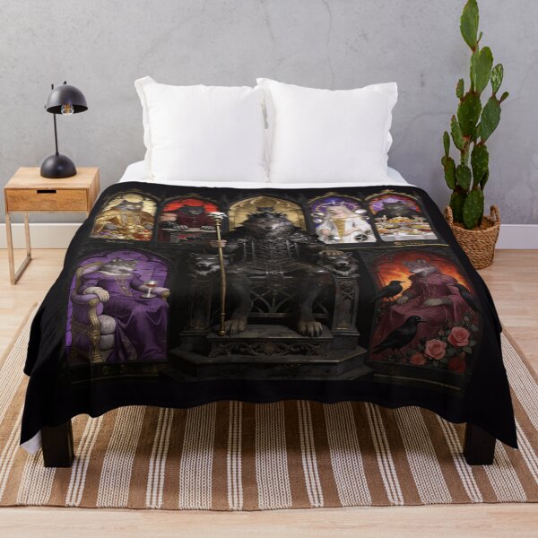Item preview, Seven Deadly Saints — Dark Sacred Wolf Altarpiece designed and sold by GeoWhimsy Studio.