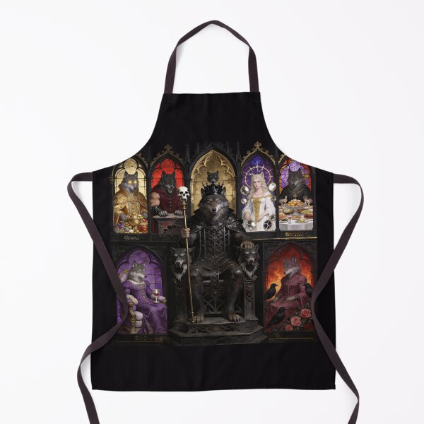 Item preview, Seven Deadly Saints — Dark Sacred Wolf Altarpiece designed and sold by GeoWhimsy Studio.