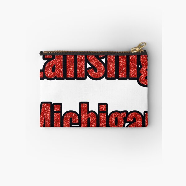 Item preview, Lansing Michigan City Name With Red Rhinestone designed and sold by TheIconSmith.