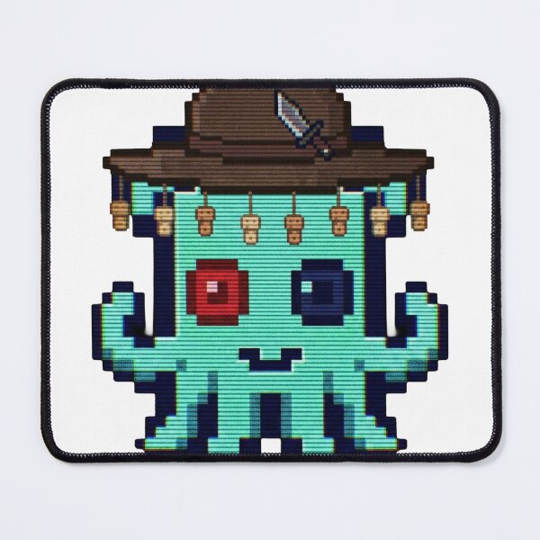 Item preview, Crocodile Dundee Minty - Pixel Squid Outback Scanline Art designed and sold by Seth Lazar.