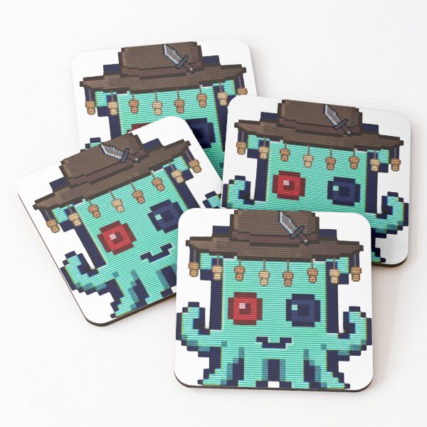 Item preview, Crocodile Dundee Minty - Pixel Squid Outback Scanline Art designed and sold by Seth Lazar.