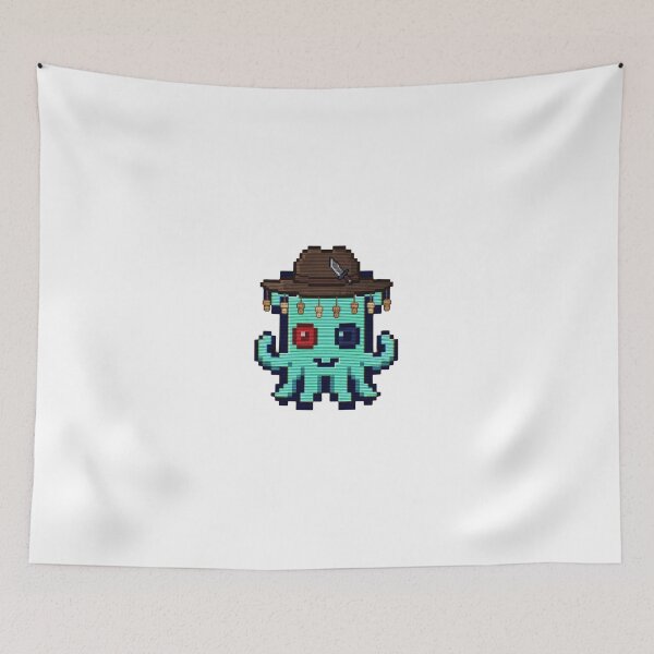 Item preview, Crocodile Dundee Minty - Pixel Squid Outback Scanline Art designed and sold by Seth Lazar.