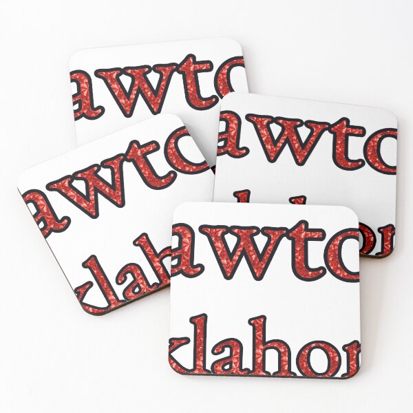 Item preview, Lawton Oklahoma City Name With Red Rhinestone designed and sold by TheIconSmith.