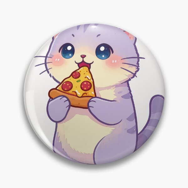 Item preview, Cute cat kawaii pizza addict designed and sold by EpicBoing.