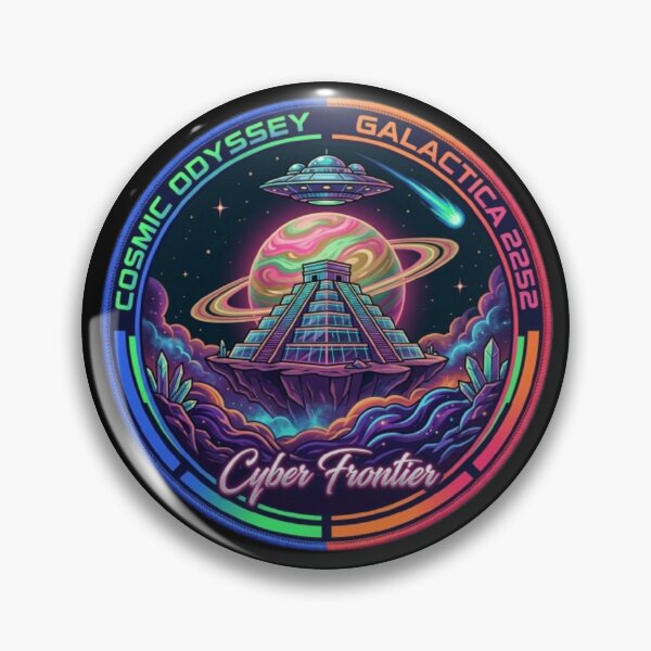 Item preview, Cosmic Odyssey – Galactica 2252 Cyber Frontier Emblem Design designed and sold by Dogandesighn.