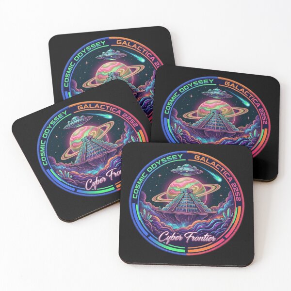Item preview, Cosmic Odyssey – Galactica 2252 Cyber Frontier Emblem Design designed and sold by Dogandesighn.