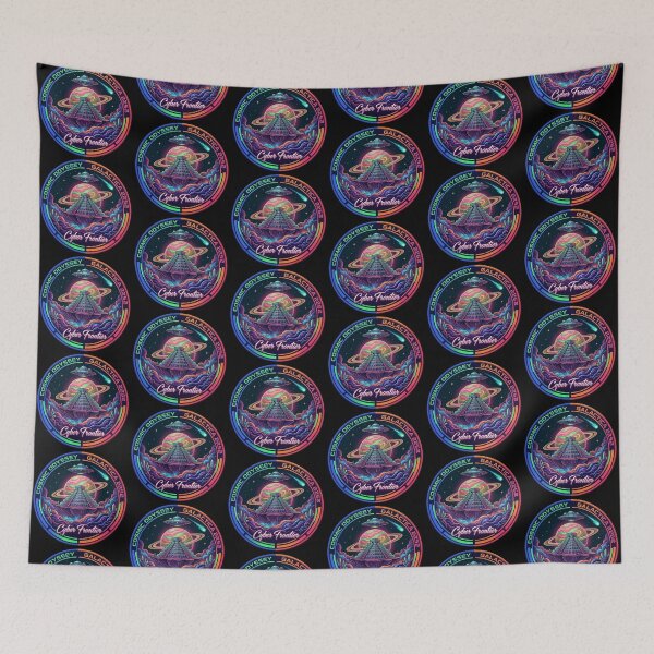 Item preview, Cosmic Odyssey – Galactica 2252 Cyber Frontier Emblem Design designed and sold by Dogandesighn.