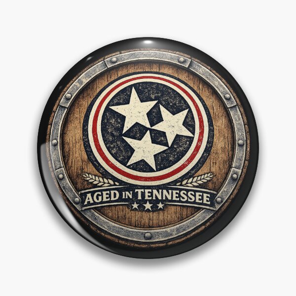 Item preview, Aged in Tennessee Tri-Star Whiskey Barrel Vintage State Design designed and sold by DJ Funcle.