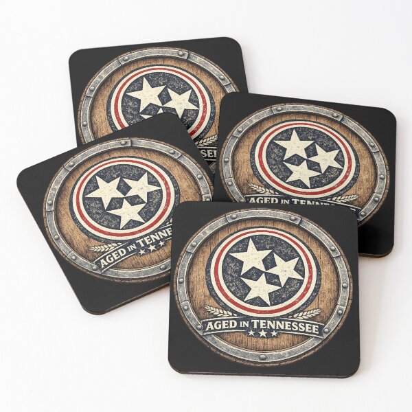 Item preview, Aged in Tennessee Tri-Star Whiskey Barrel Vintage State Design designed and sold by DJ Funcle.