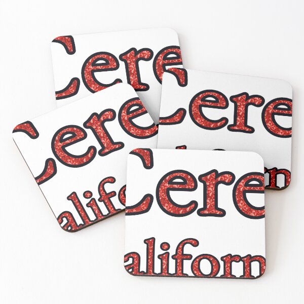 Item preview, Ceres California City Name With Red Rhinestone designed and sold by TheIconSmith.