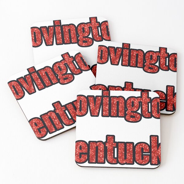 Item preview, Covington Kentucky City Name With Red Rhinestone designed and sold by TheIconSmith.