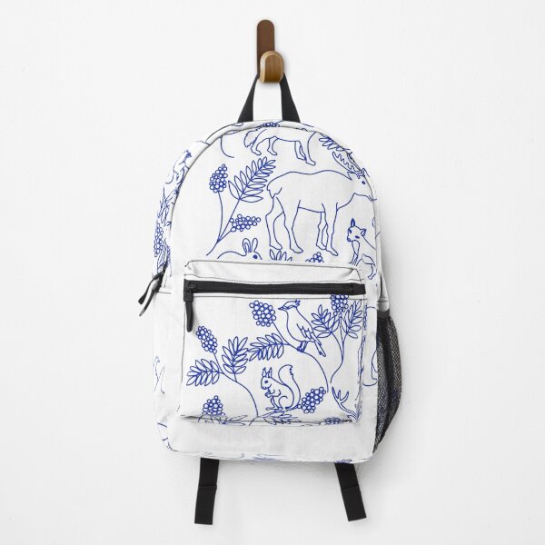 Item preview, nordic forest in blue designed and sold by anneamanda.