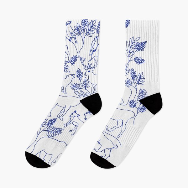 Item preview, nordic forest in blue designed and sold by anneamanda.
