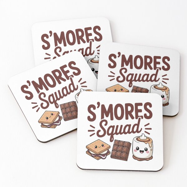 Item preview, S'mores Squad Camping Campfire Chocolate Marshmallow S'more designed and sold by NicolaMail.