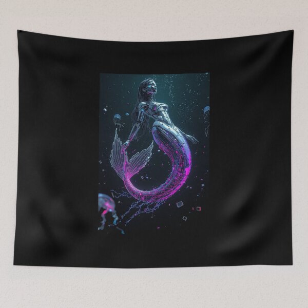 Item preview, Deep Sea Glitch - The Cyber-Siren designed and sold by THEARTCURATİON .