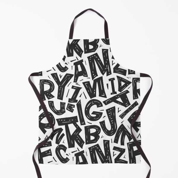 Item preview, Playful Hand-Drawn Alphabet Pattern – Bold Typography Doodle Seamless Design designed and sold by Windy-market.