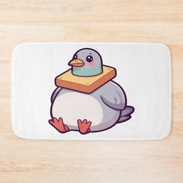 Item preview, Funny Chubby Pigeon Wearing Bread Toast Art designed and sold by CeliaZnx.