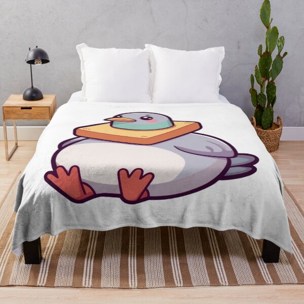 Item preview, Funny Chubby Pigeon Wearing Bread Toast Art designed and sold by CeliaZnx.