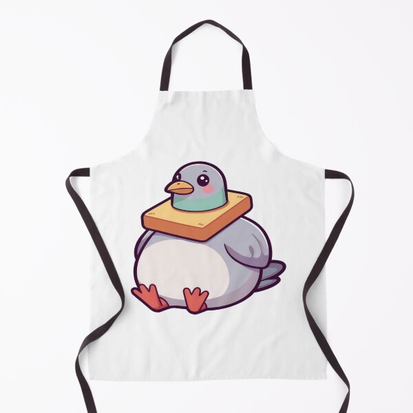 Item preview, Funny Chubby Pigeon Wearing Bread Toast Art designed and sold by CeliaZnx.