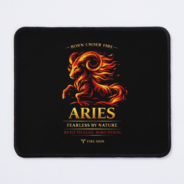 Item preview, Aries Fire Sign Born Under Fire designed and sold by 97Ts.