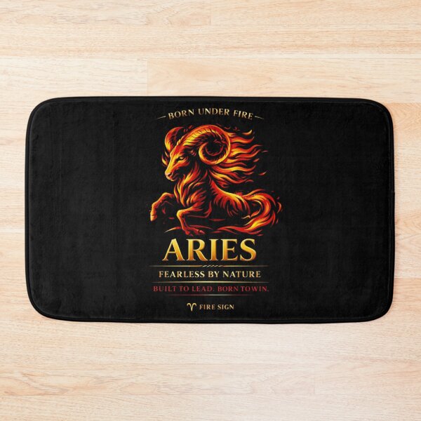 Item preview, Aries Fire Sign Born Under Fire designed and sold by 97Ts.