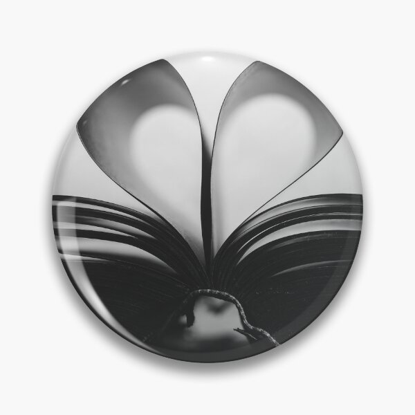 Item preview, Bookends, heart hands book pages magical romantic black and white vintage photograph poster art print designed and sold by Astrid Arkhangelsky.