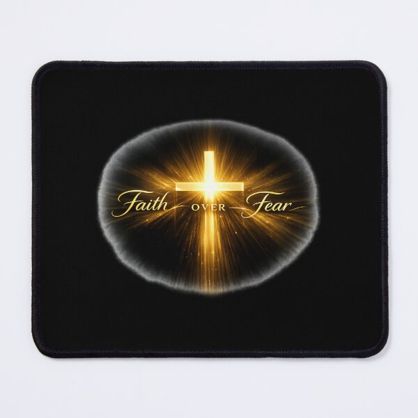 Item preview, Faith Over Fear Christian -  Minimal Cross Design, Inspirational Jesus Quote, Religious Streetwear designed and sold by MKreative Studio.