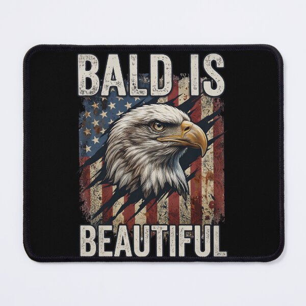 Item preview, Bald is Beautiful 4th of July Independence Day Bald Eagle designed and sold by THREE LITTLE BEANS.