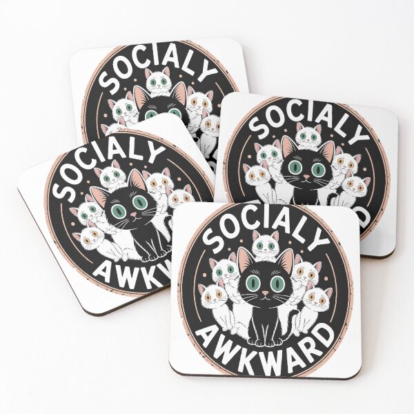 Item preview, Socially Awkward Cat designed and sold by NicolaMail.