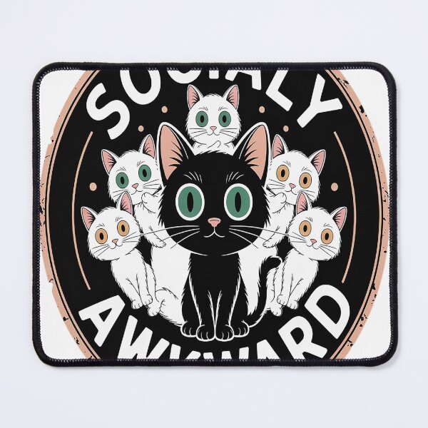 Item preview, Socially Awkward Cat designed and sold by NicolaMail.