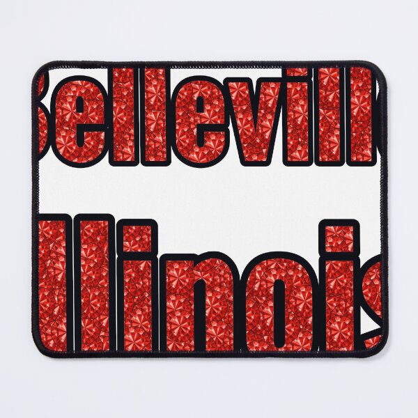 Item preview, Belleville Illinois City Name With Red Rhinestone designed and sold by TheIconSmith.