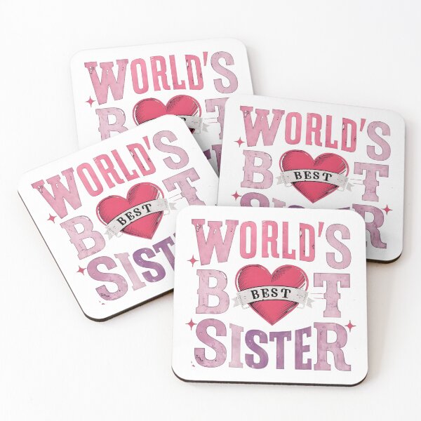 Item preview, World's best sister quote word girly teeshirt designed and sold by madevdine.
